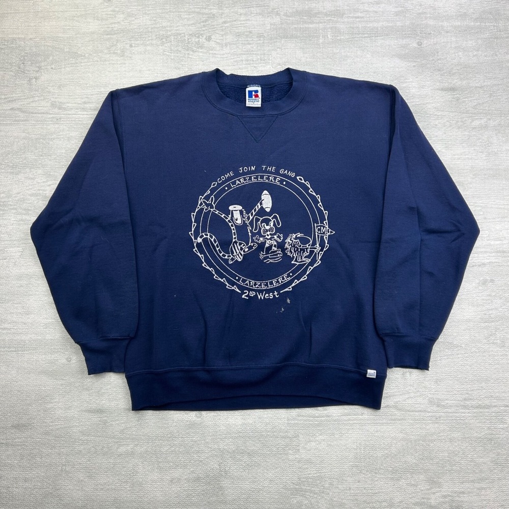 Vintage 90s Russell Athletic Central‎ Michigan Larzelere Sweatshirt Size Large